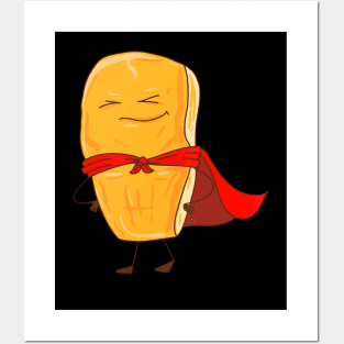 Chicken Nugget Cute Super Halloween Food Puns Posters and Art